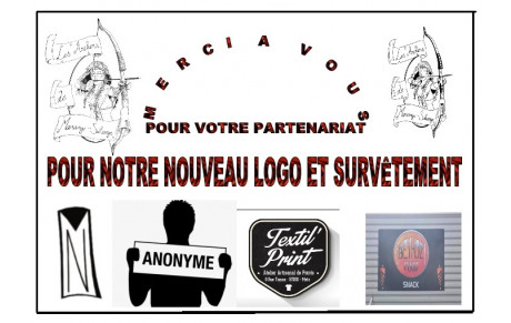 Merci aux partenaires pour notre logo et tenue 